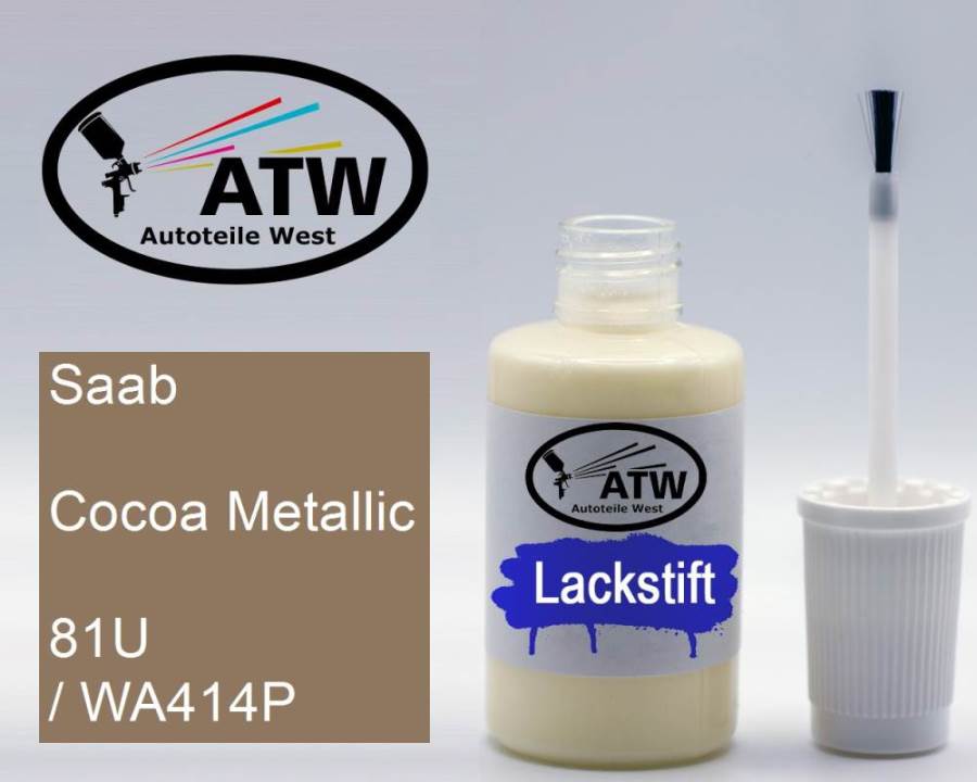 Saab, Cocoa Metallic, 81U / WA414P: 20ml Lackstift, von ATW Autoteile West.